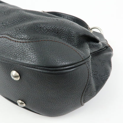 Louis Vuitton Solar Mahina Leather, Black, Leather, Handbag