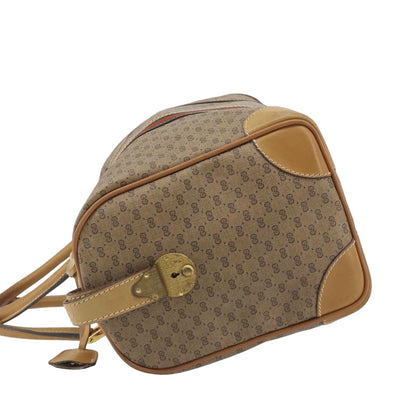 Gucci Boston Canvas, Beige, PVC, Travel Bag