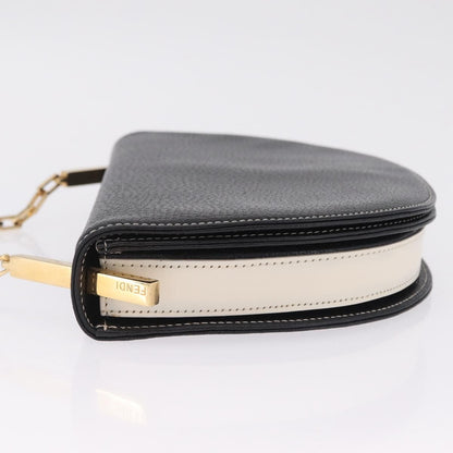 Fendi Shoulder Leather, Black, Leather, Shoulder Bag