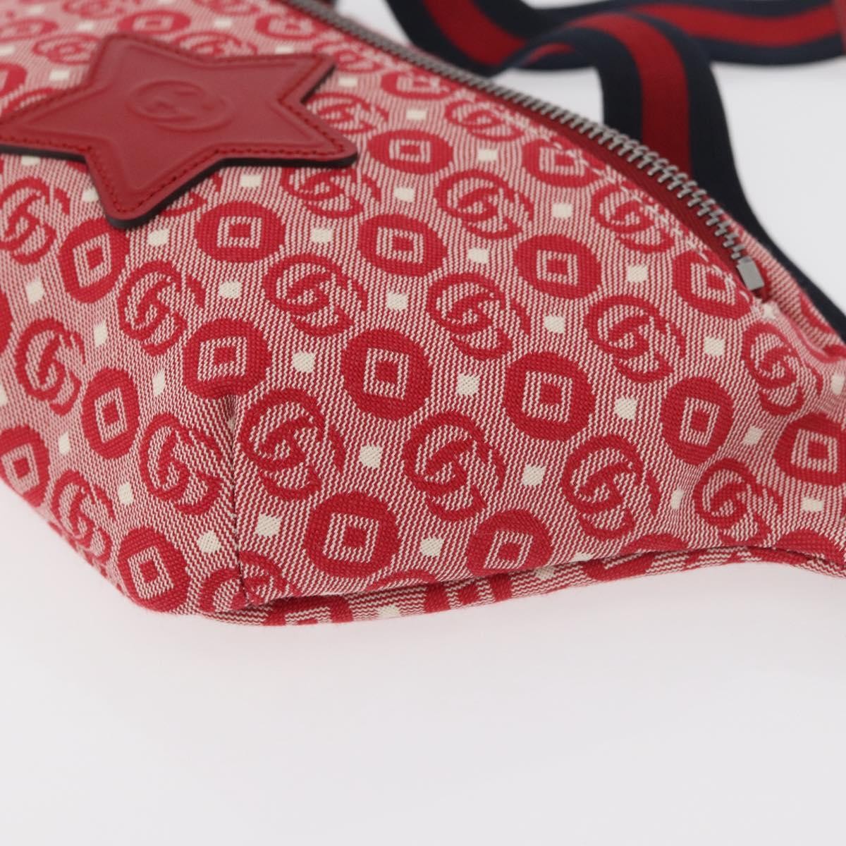 Gucci Children's Belt Printed Coated Canvas, Red, Canvas, Handbag