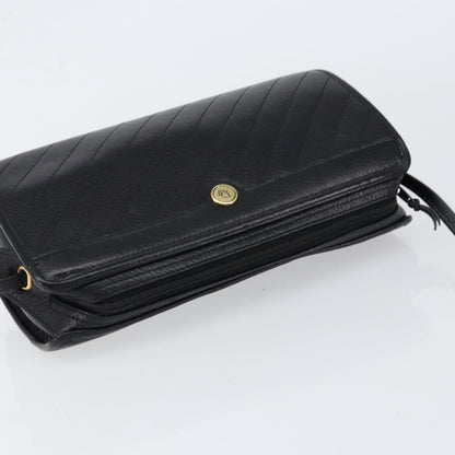 Christian Dior Vintage Leather, Black, Leather, Shoulder Bag