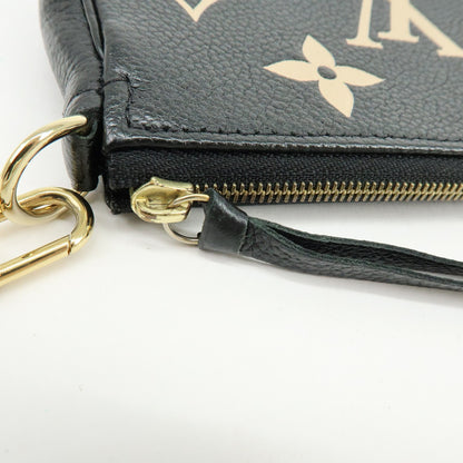 Louis Vuitton Pochette Accessoires Bicolor Monogram Empreinte Giant, Black, Leather, Clutch
