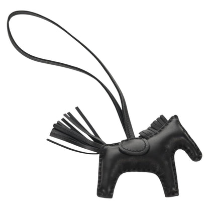 Hermes So Black GriGri Rodeo Bag Charm Leather, Black, Leather, Charm