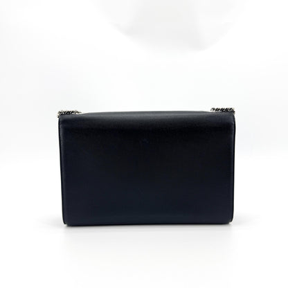 Saint Laurent Classic Monogram Leather, Black, Leather, Crossbody Bag