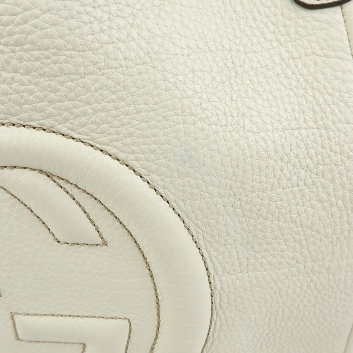 Gucci Soho Leather, Beige, Leather, Shoulder Bag