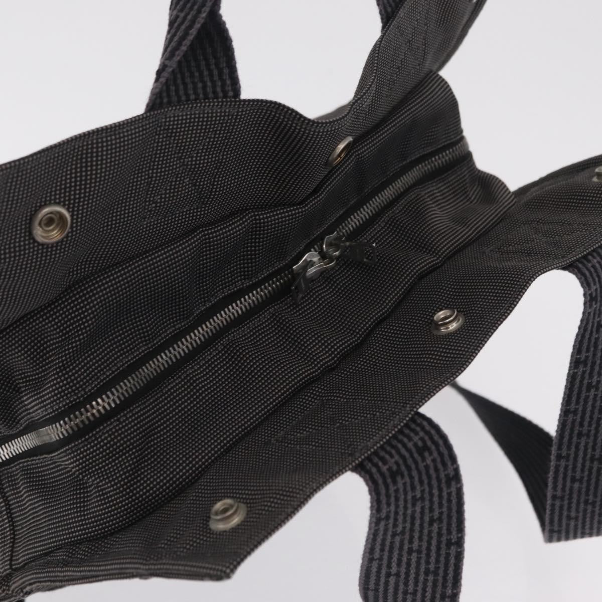 Hermes Herline Canvas, Gray, Canvas, Backpack
