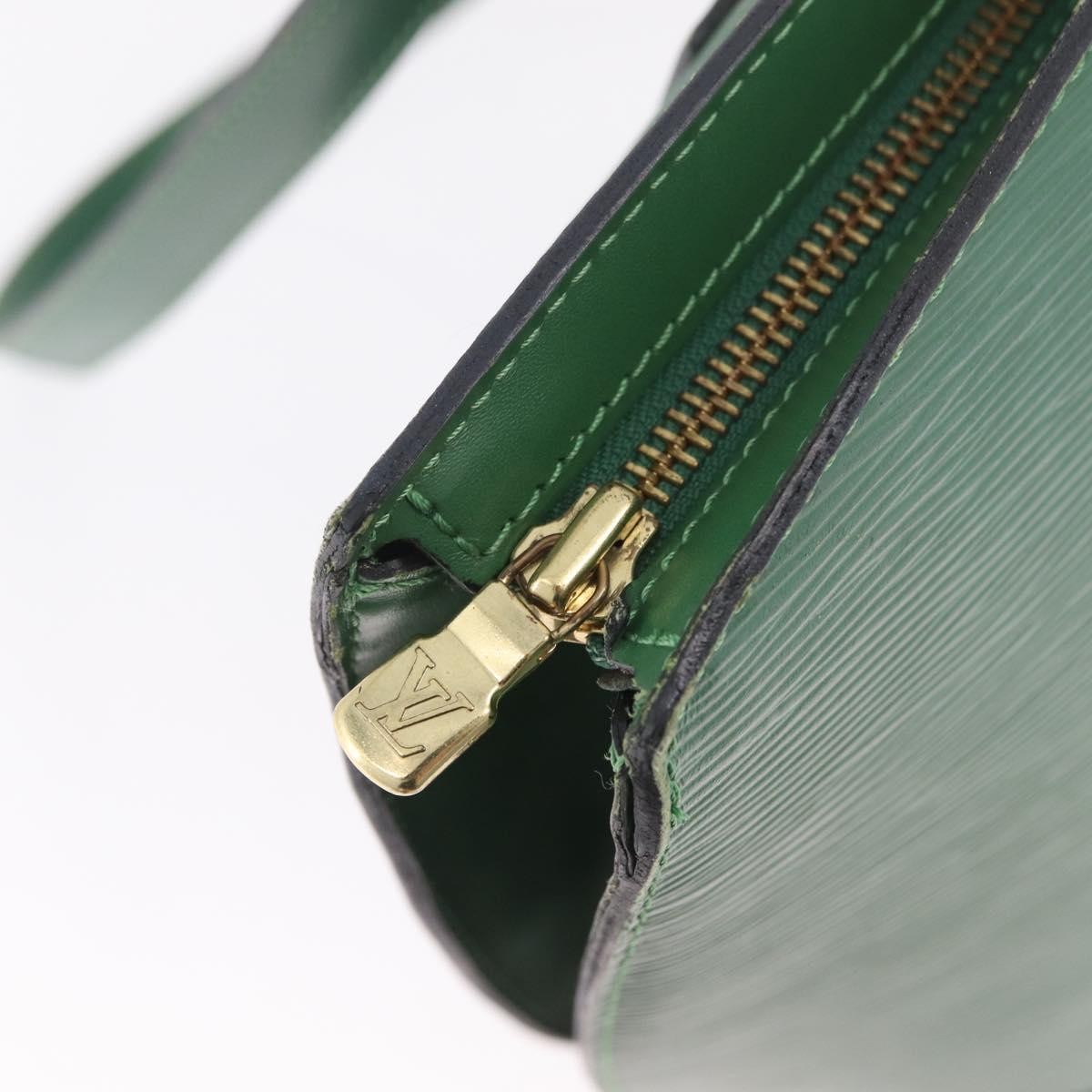 Louis Vuitton Saint Jacques Epi Leather, Green, Leather, Handbag
