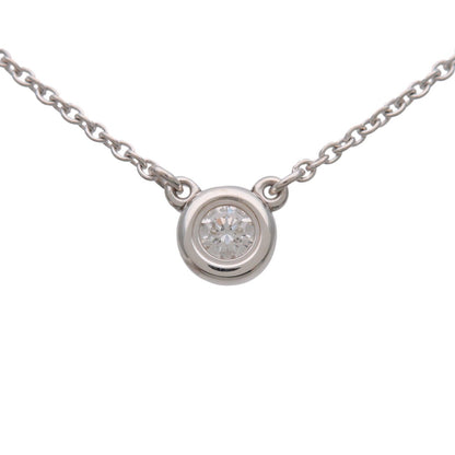 Tiffany & Co. Elsa Peretti Diamonds By The Yard Pendant Sterling Silver with Diamond, Silver, Sterling Silver, Necklace