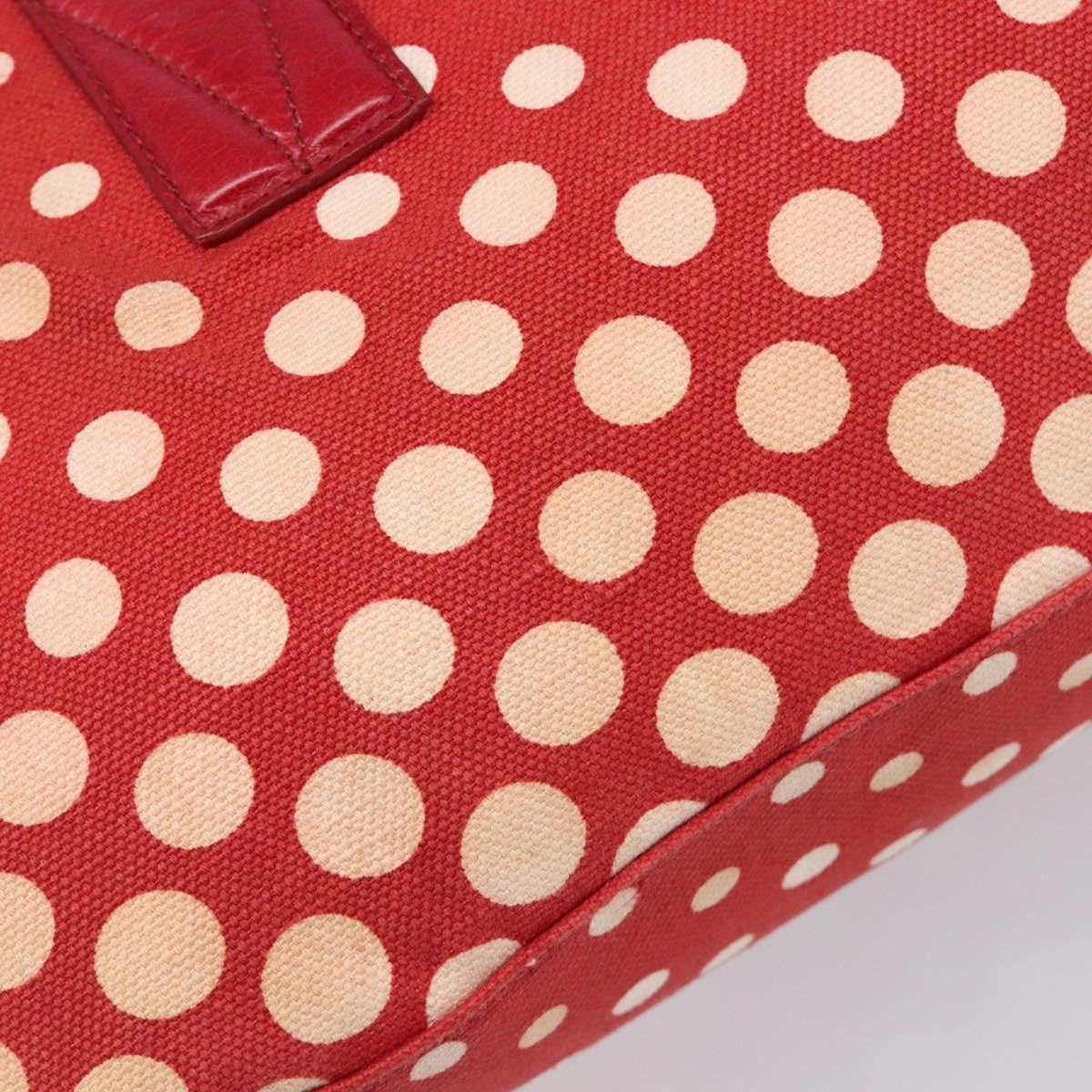Miu Miu Beau Top Handle Leather, Red, Canvas, Handbag