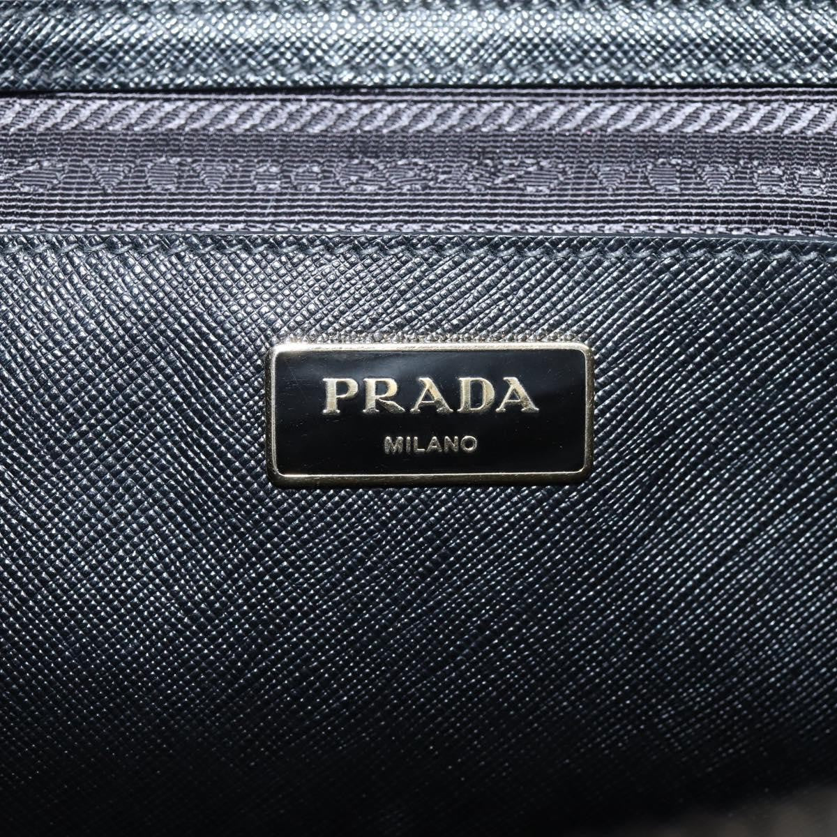 Prada Galleria Double Zip Saffiano Leather, Black, Leather, Tote Bag