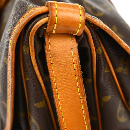 Louis Vuitton Saumur Monogram, Brown, Canvas, Shoulder Bag
