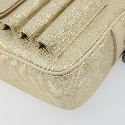 Louis Vuitton McKenna Mini Lin, Gold, Canvas, Shoulder Bag