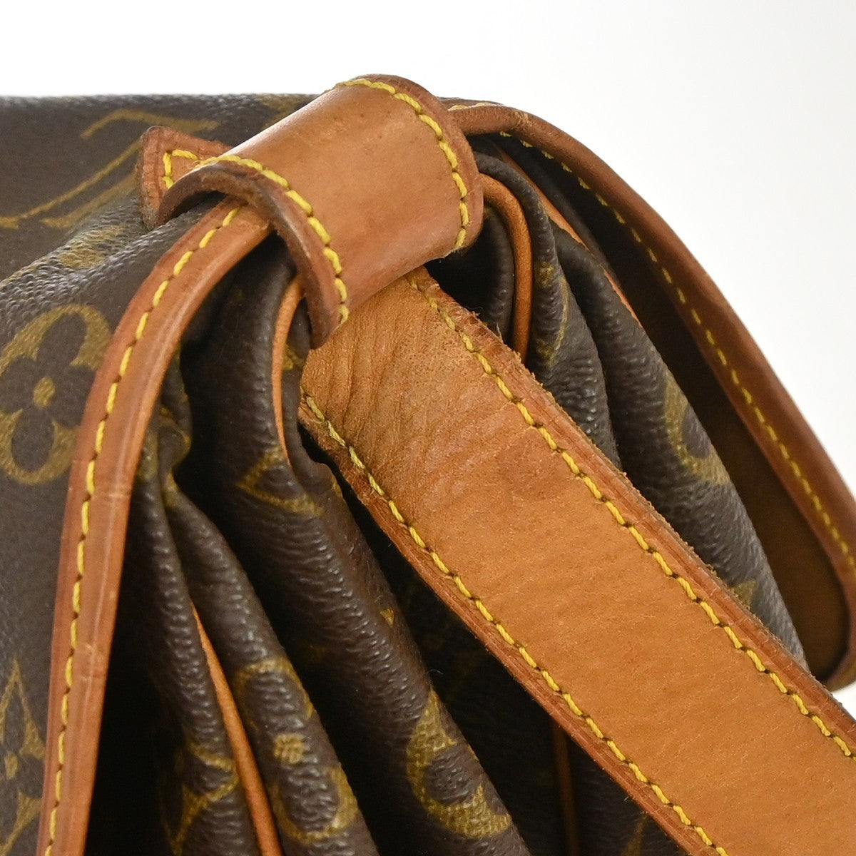 Louis Vuitton Saumur Monogram, Brown, Canvas, Shoulder Bag