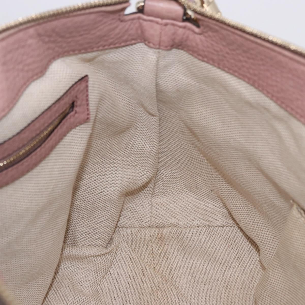 Gucci Soho Working Leather, Pink, Leather, Tote Bag