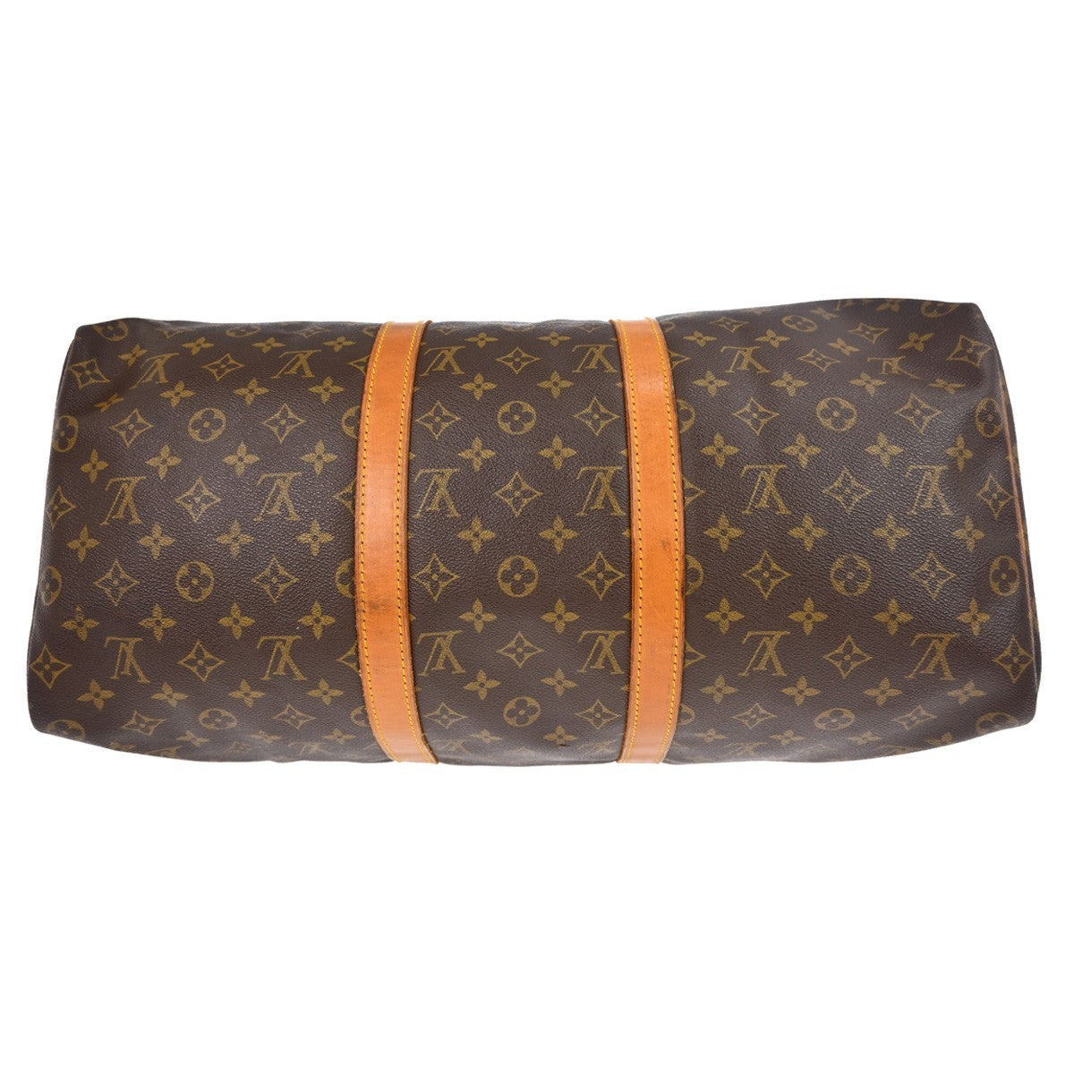 Louis Vuitton Keepall Monogram, Brown, Canvas, Travel Bag