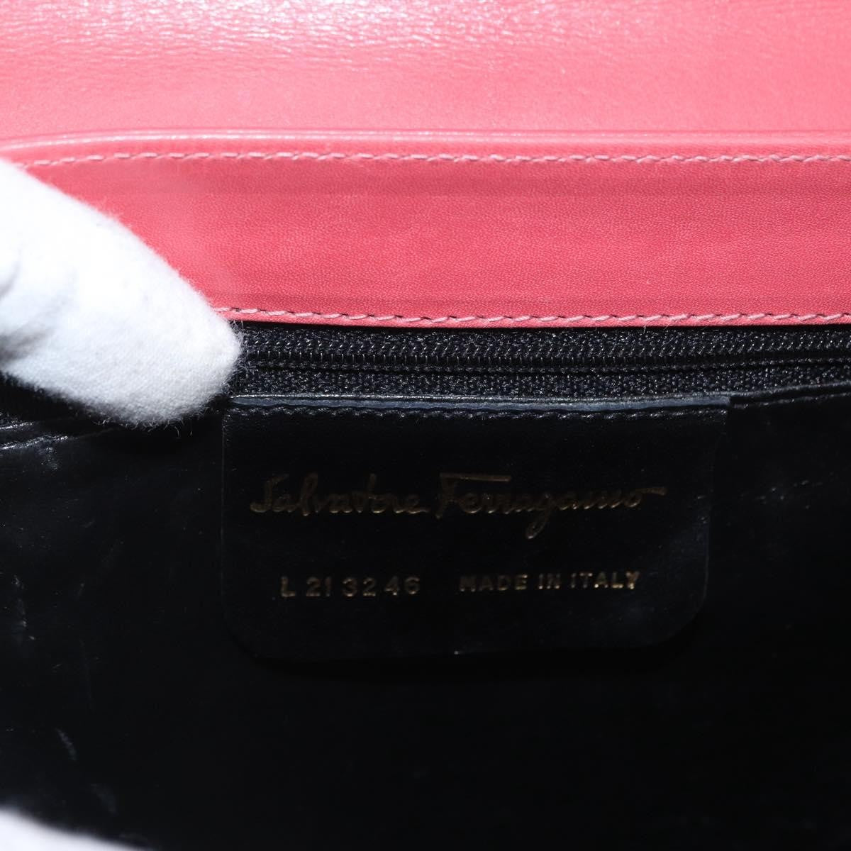 Salvatore Ferragamo Vintage Chain Leather, Pink, Leather, Shoulder Bag