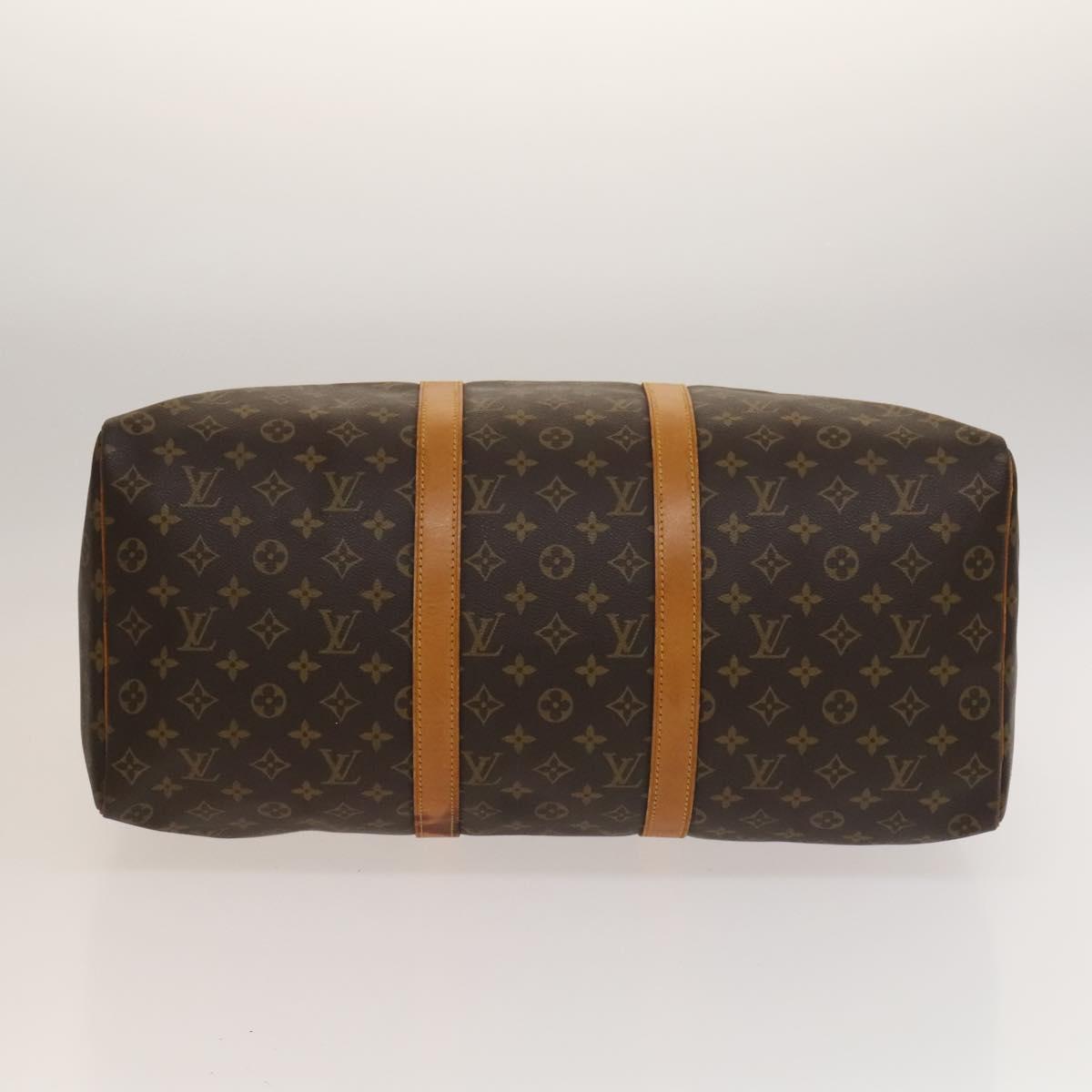 Louis Vuitton Keepall Bag Monogram Canvas, BROWN, CANVAS, Travel bag