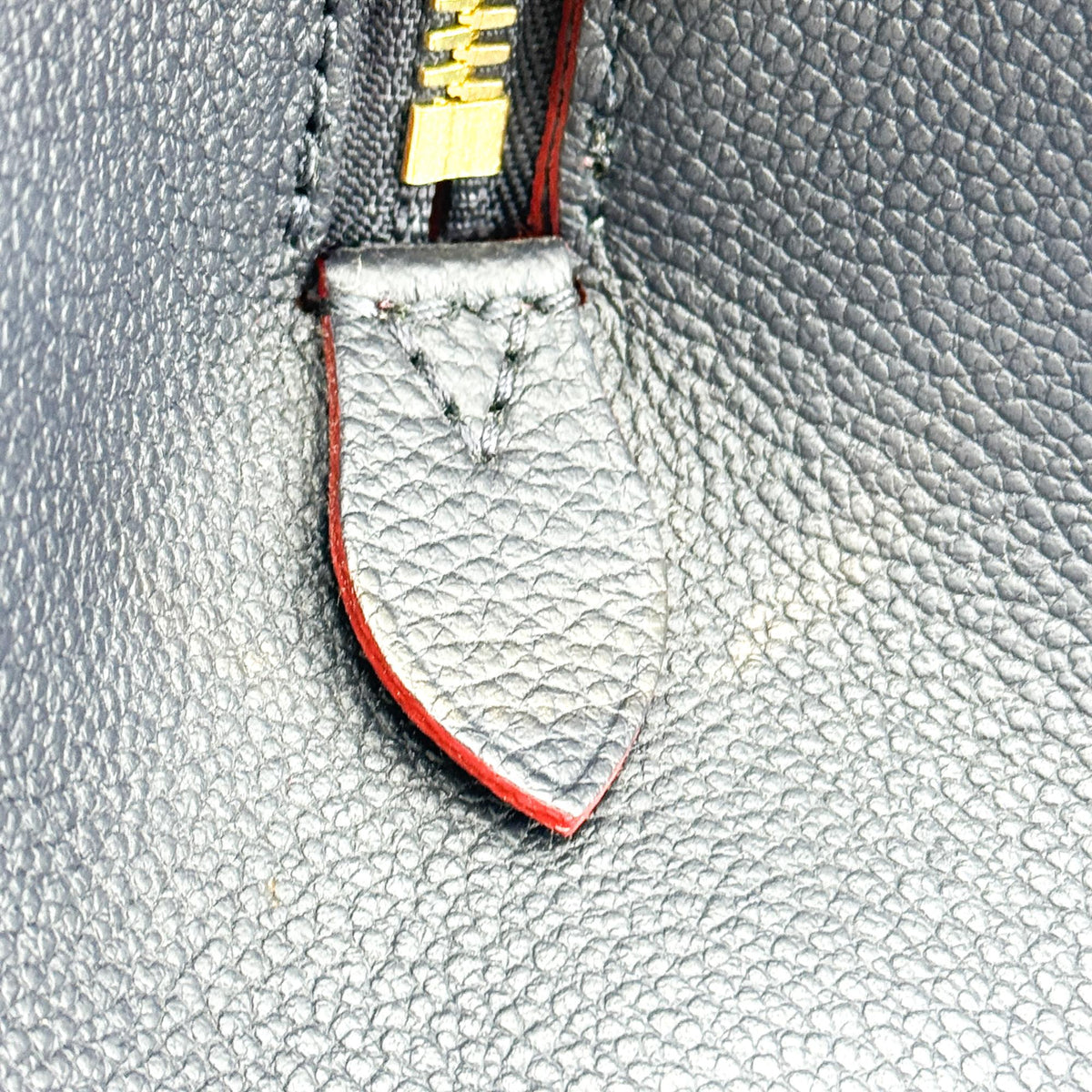 Louis Vuitton Montaigne Monogram Empreinte Leather, Navy, Leather, Handbag