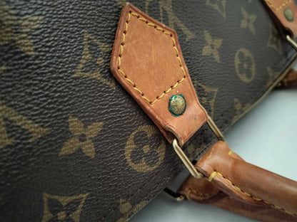 Louis Vuitton Speedy Monogram Canvas, Brown, Canvas, Handbag