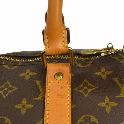 Louis Vuitton Keepall Monogram, Brown, Canvas, Travel Bag