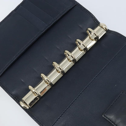 Gucci Ring Agenda Cover Guccissima Leather, Navy, Leather, Briefcase