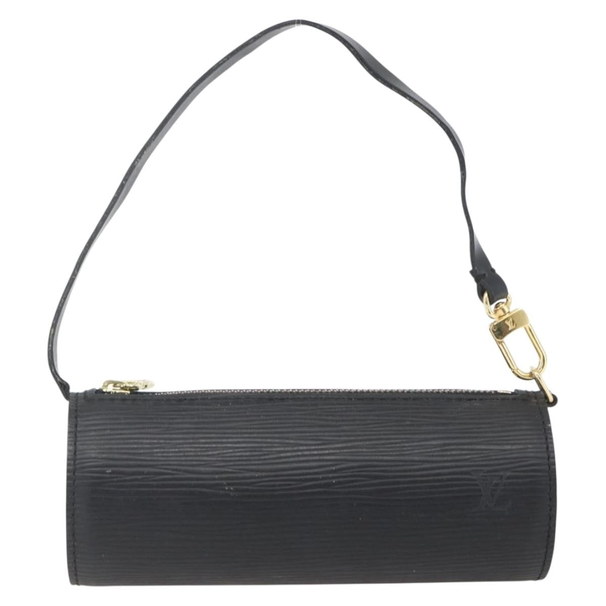 Louis Vuitton Soufflot Pochette Epi Leather, Black, Leather, Clutch