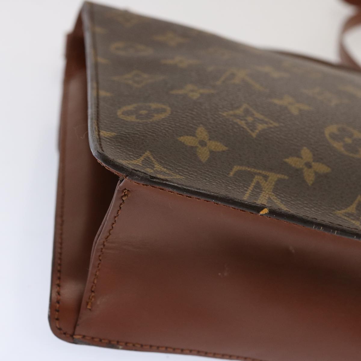 Louis Vuitton Monceau Handbag Monogram Canvas, BROWN, CANVAS, Handbag