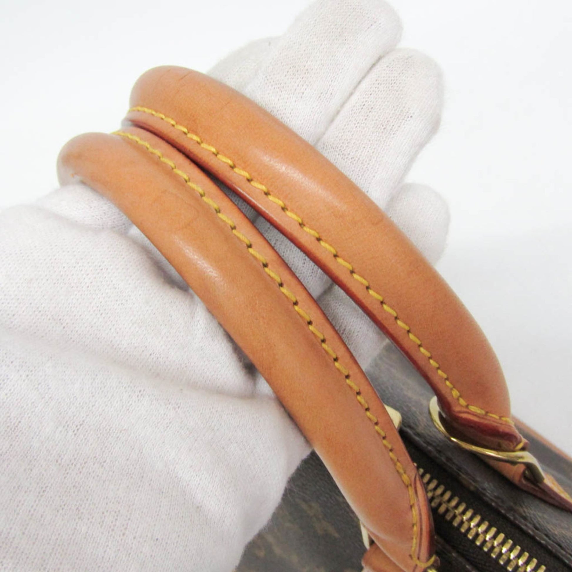 Louis Vuitton Alma Monogram, Brown, Canvas, Handbag