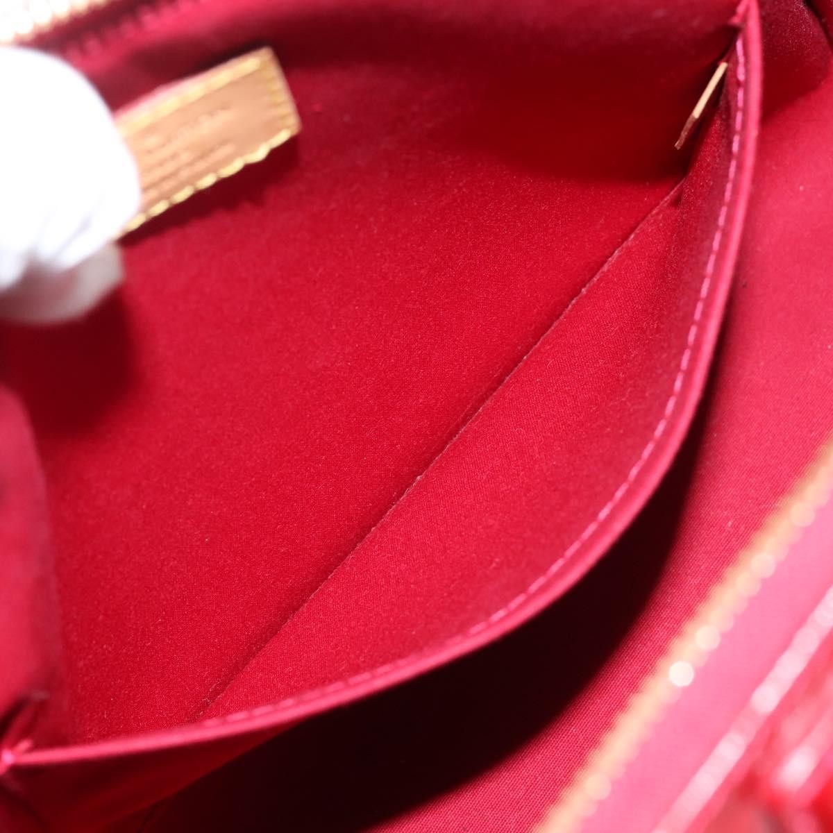 Louis Vuitton Montana Monogram Vernis, Red, Patent Leather, Handbag