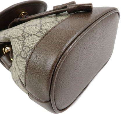 Gucci Ophidia Flap GG Coated Canvas with Leather, Beige, Canvas, Shoulder Bag