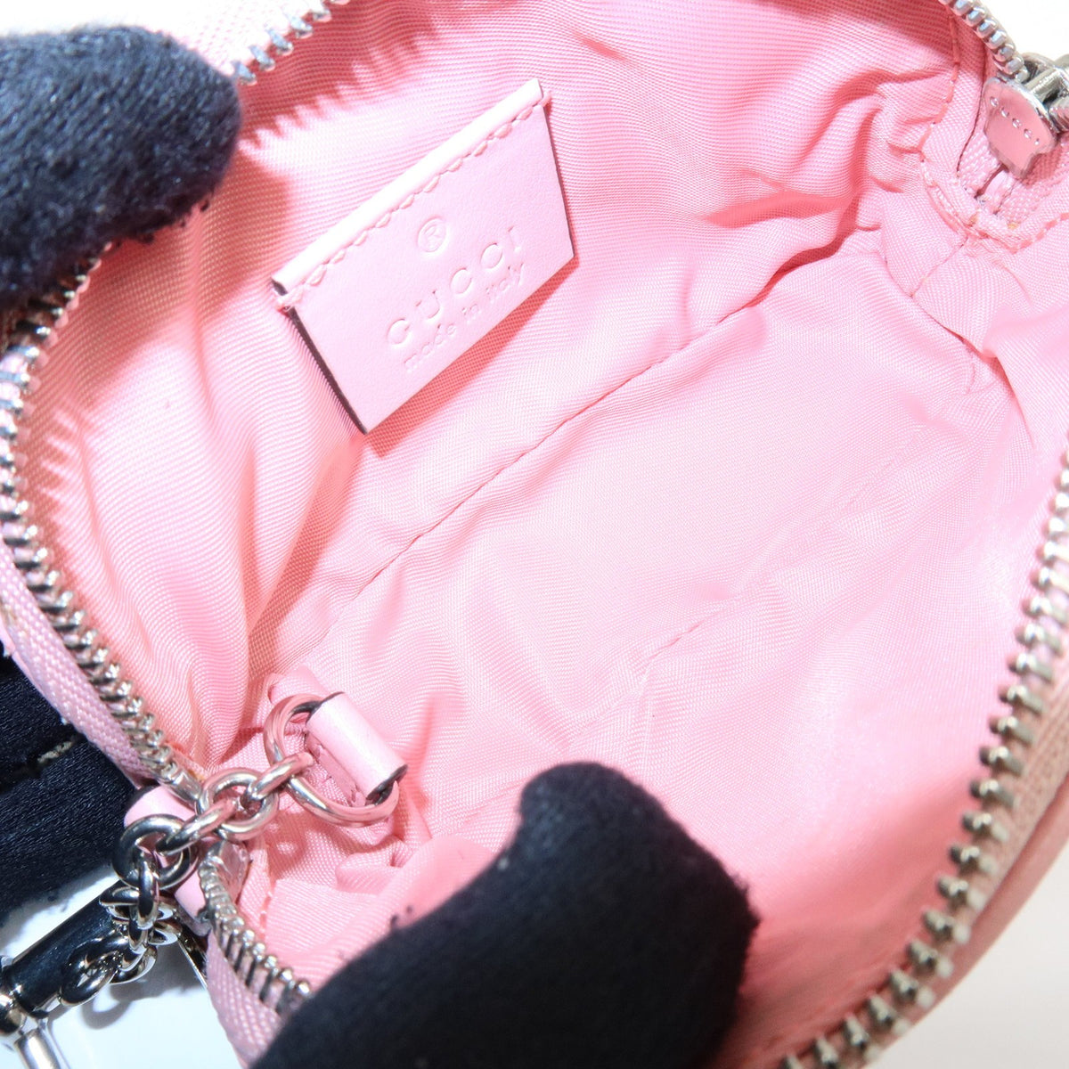 Gucci GG Marmont Key Matelasse Leather, Pink, Leather, Clutch