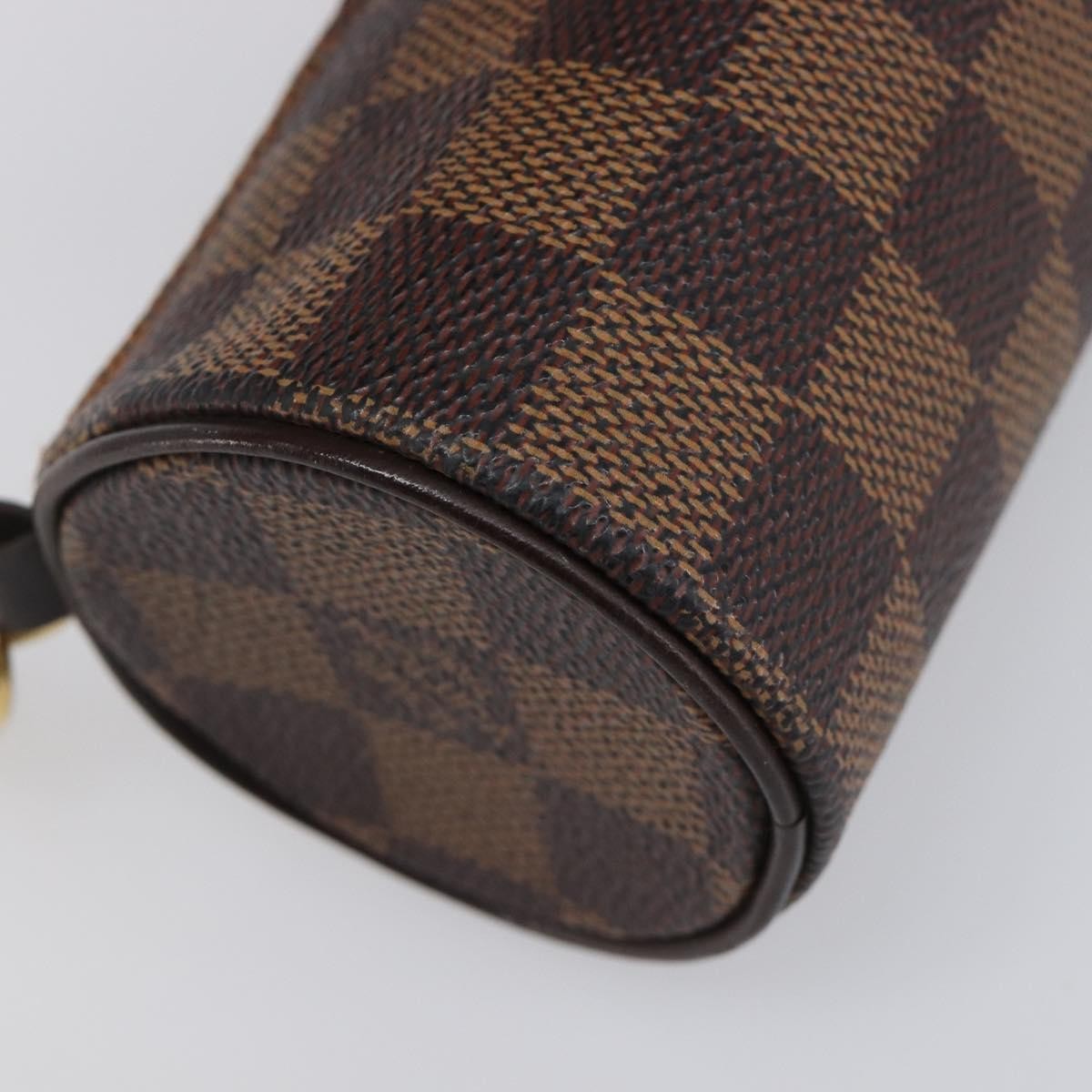 Louis Vuitton Papillon Pochette Damier, Brown, Canvas, Clutch