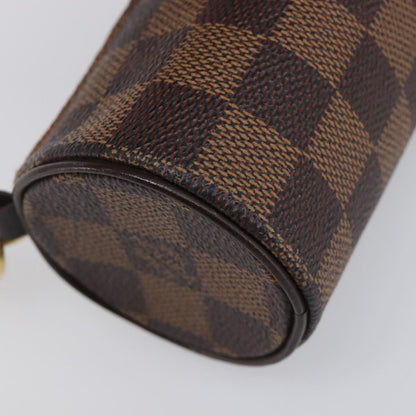 Louis Vuitton Papillon Pochette Damier, Brown, Canvas, Clutch