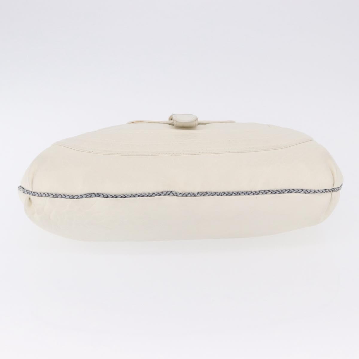 Fendi Spy Pocket Hobo Leather, White, Leather, Handbag