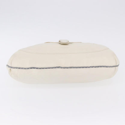 Fendi Spy Pocket Hobo Leather, White, Leather, Handbag