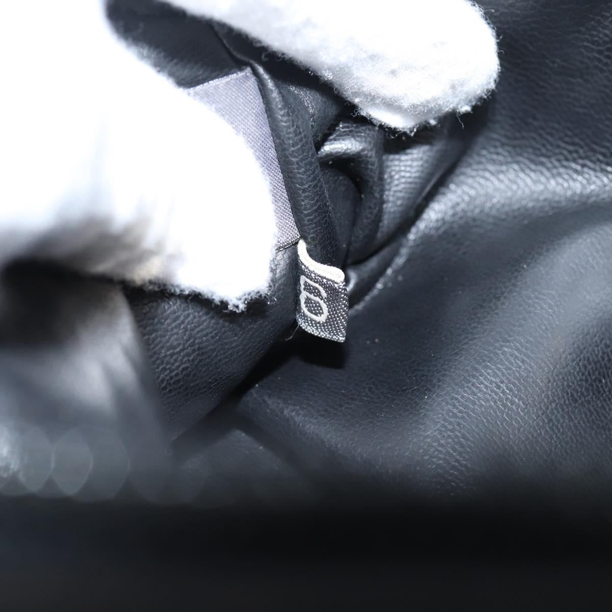 Bally Vintage Chain Quilted Leather, Black, Leather, Shoulder Bag
