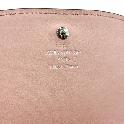 Louis Vuitton Iris Wallet NM Mahina Leather, Pink, Calfskin, Wallet