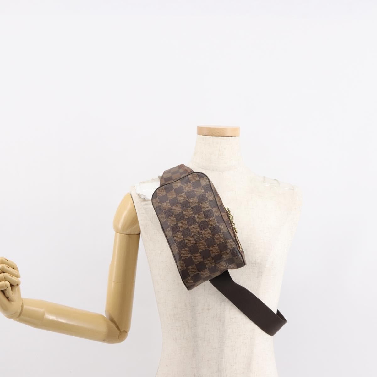 Louis Vuitton Geronimos Waist Damier Ebene, Brown, Canvas, Shoulder Bag