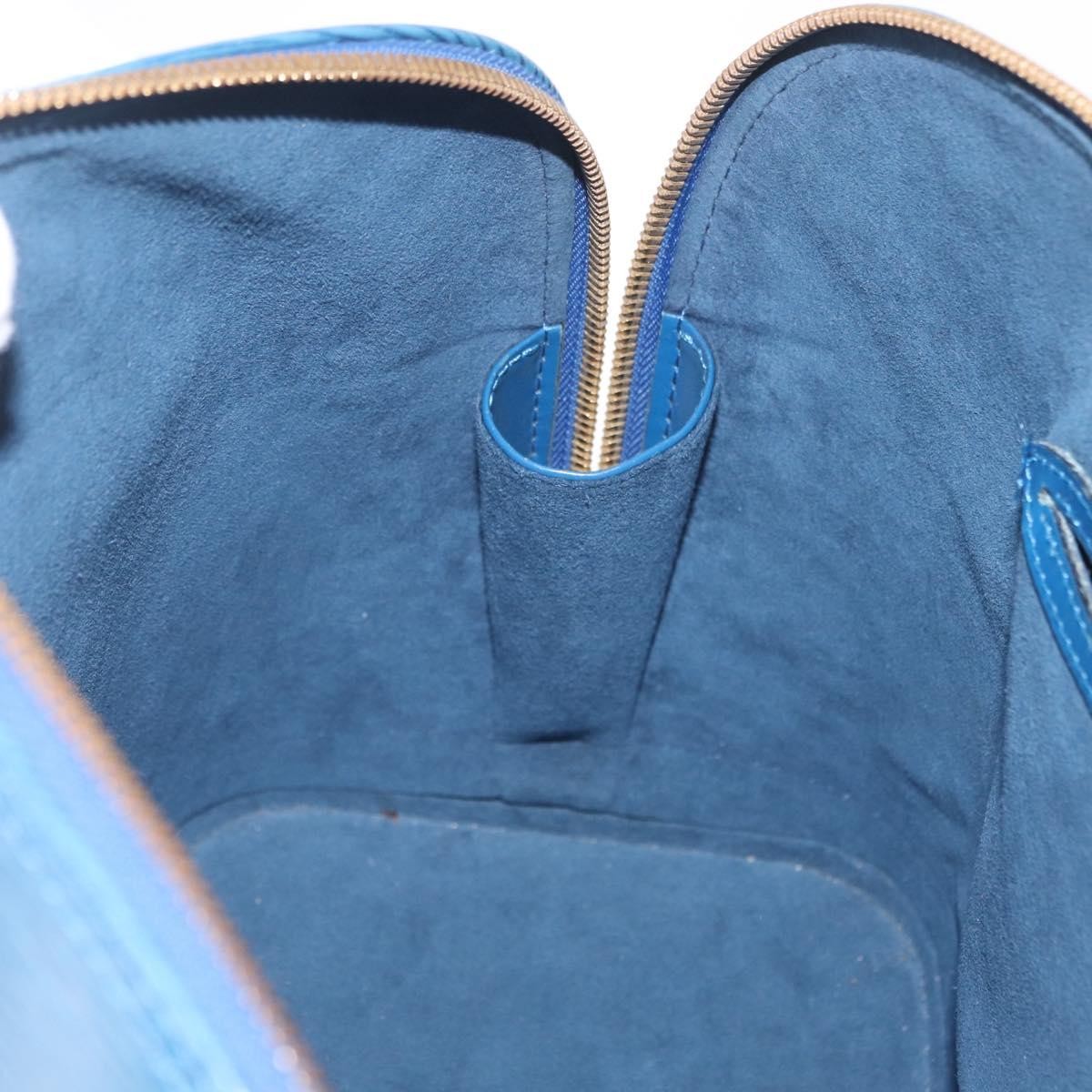 Louis Vuitton Alma Epi Leather, Blue, Leather, Handbag