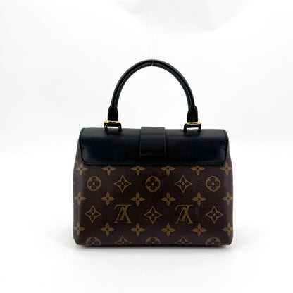 Louis Vuitton Locky Monogram Canvas with Leather, Black, Canvas, Handbag