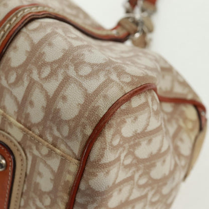 Christian Dior Vintage Trotter Romantique Boston Diorissimo Coated Canvas, Beige, Canvas, Handbag