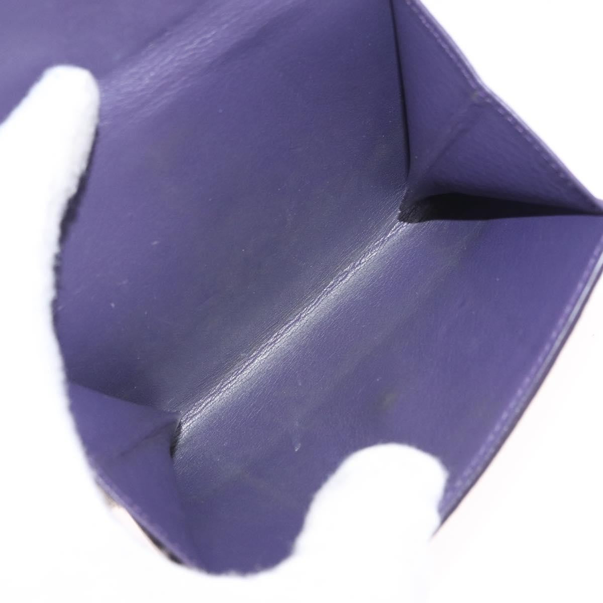 Loewe Anagram Trifold Flap Leather, Purple, Leather, Wallet