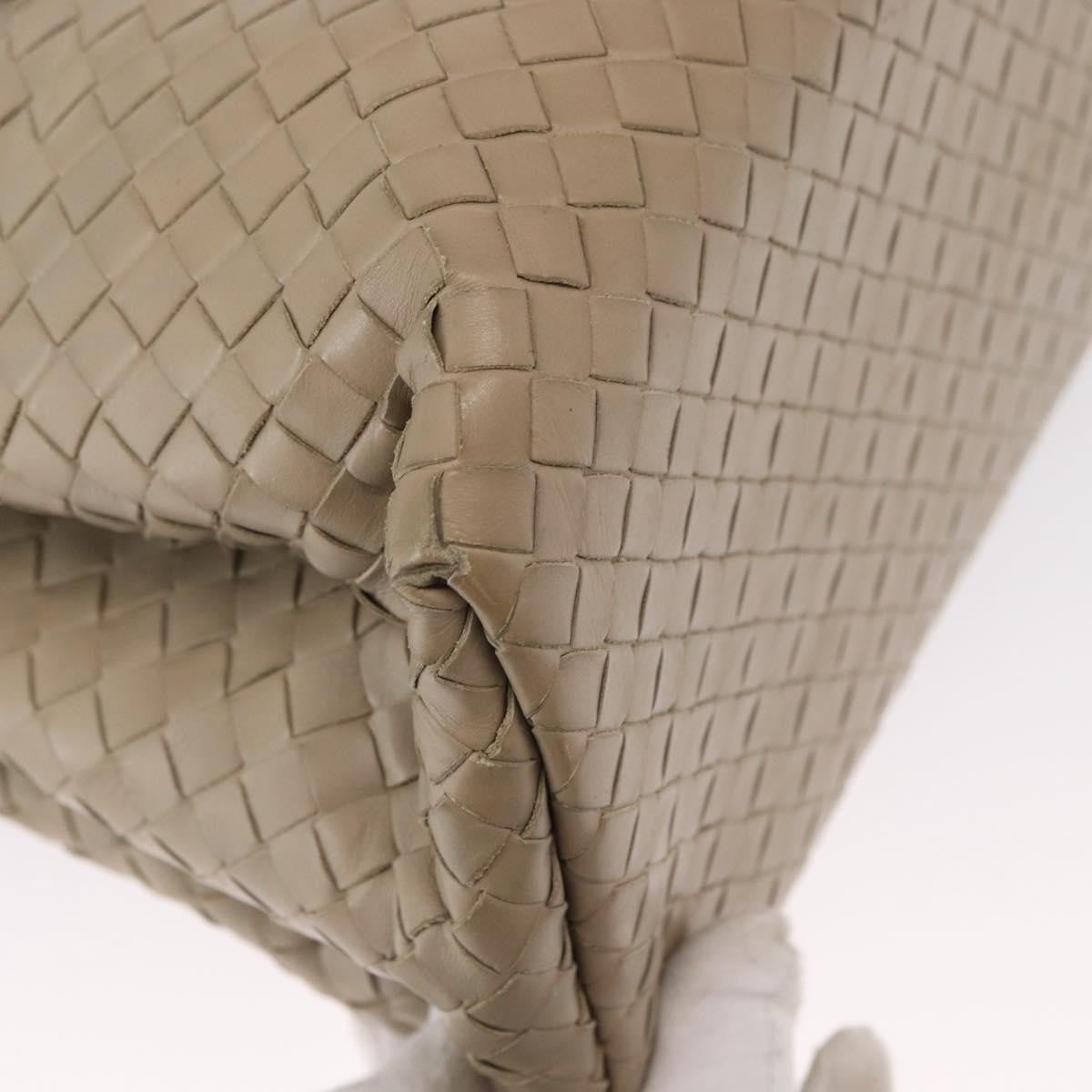 Bottega Veneta Roma Intrecciato Nappa, Gray, Leather, Handbag