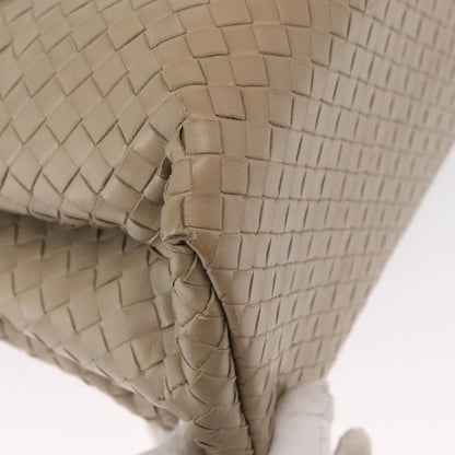 Bottega Veneta Roma Intrecciato Nappa, Gray, Leather, Handbag