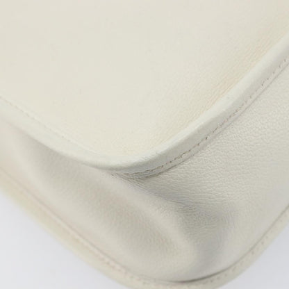 Hermes Vespa Courchevel, White, Leather, Shoulder Bag