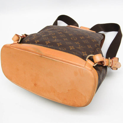 Louis Vuitton Vintage Montsouris Monogram Canvas, Brown, Canvas, Backpack