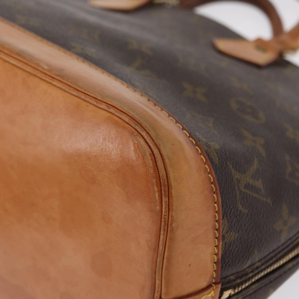 Louis Vuitton Alma Handbag Monogram Canvas, BROWN, CANVAS, Handbag