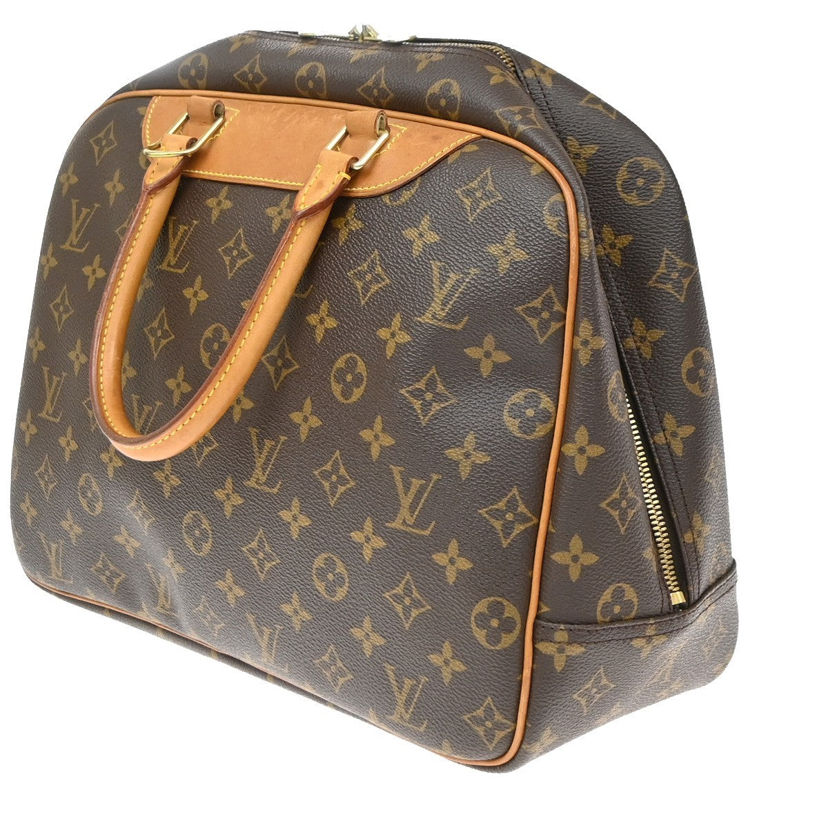 Louis Vuitton Deauville Monogram Canvas, Brown, Canvas, Handbag