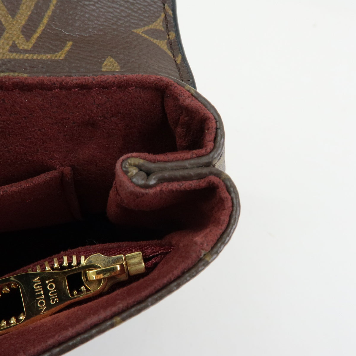 Louis Vuitton Saint Placide Monogram Canvas and Leather, Brown, Canvas, Handbag