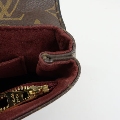 Louis Vuitton Saint Placide Monogram Canvas and Leather, Brown, Canvas, Handbag